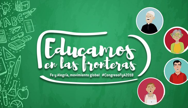 Infographics of the speeches, talks and presentations of the Fe y Alegría Congress 2018